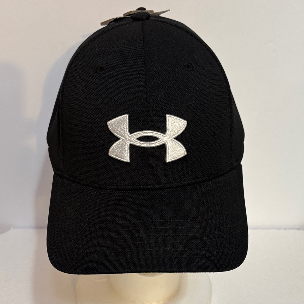Under Armour Black Hat with White Logo NWT OSFM